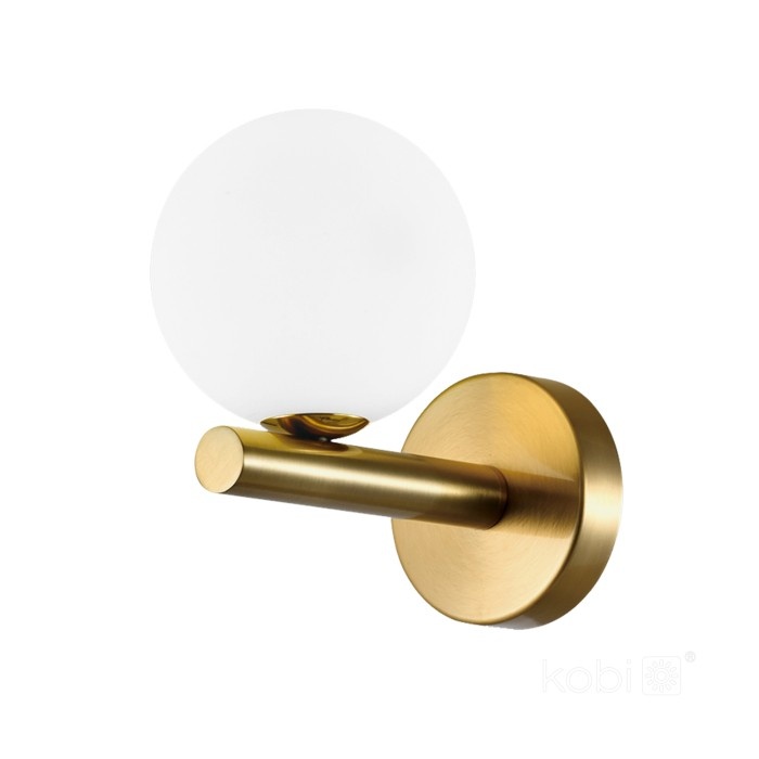Aplica Kobi Globe, 1xG9, alb+auriu, IP20