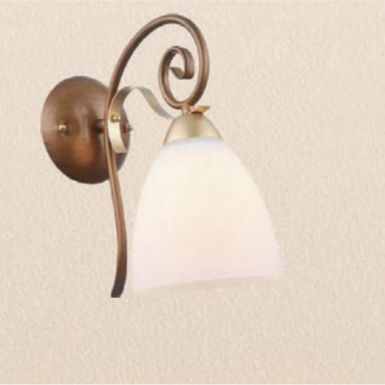 Aplica Nobile KL6399, 1xE27, alba+bronz, IP20, Klausen