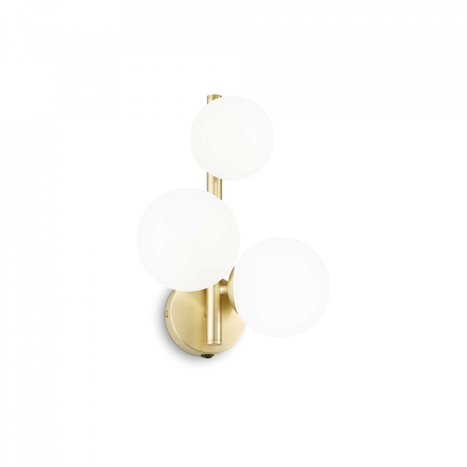 Aplica Perlage 283784, 3xG9, alba+aurie, IP20, Ideal Lux