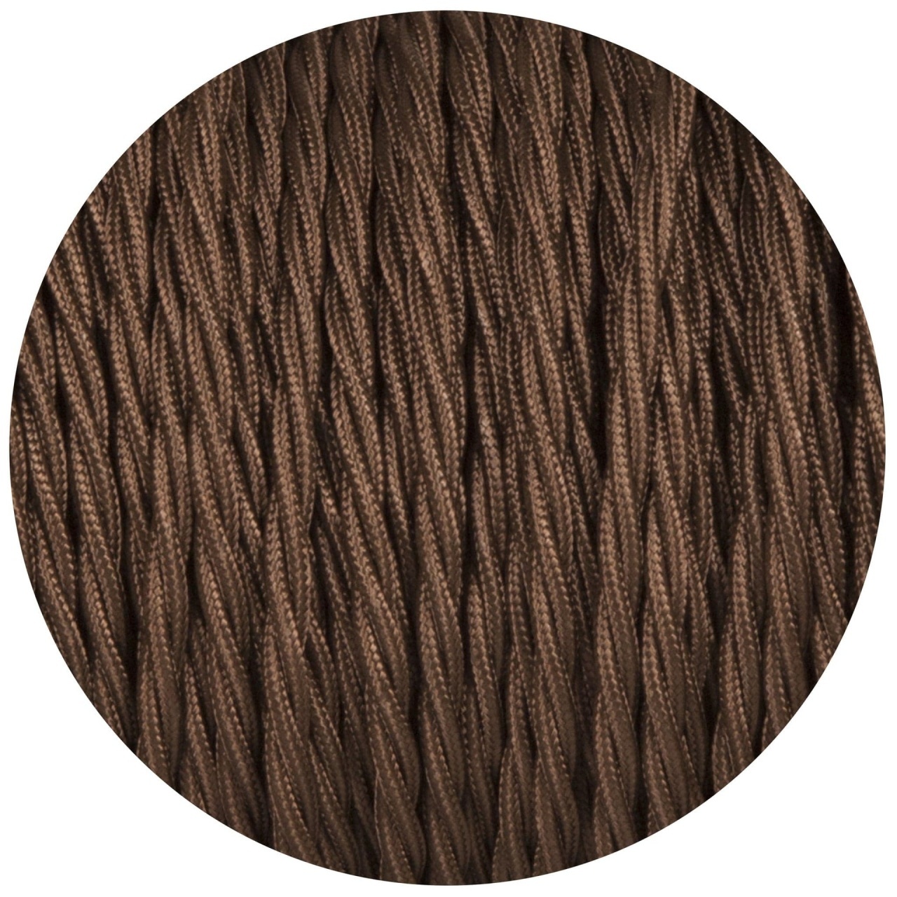 Cablu Textil Rasucit Maro 2x0,75