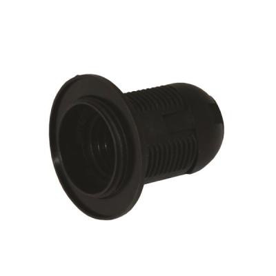 Dulie E27 plastic, cu inel, neagra, Strohm