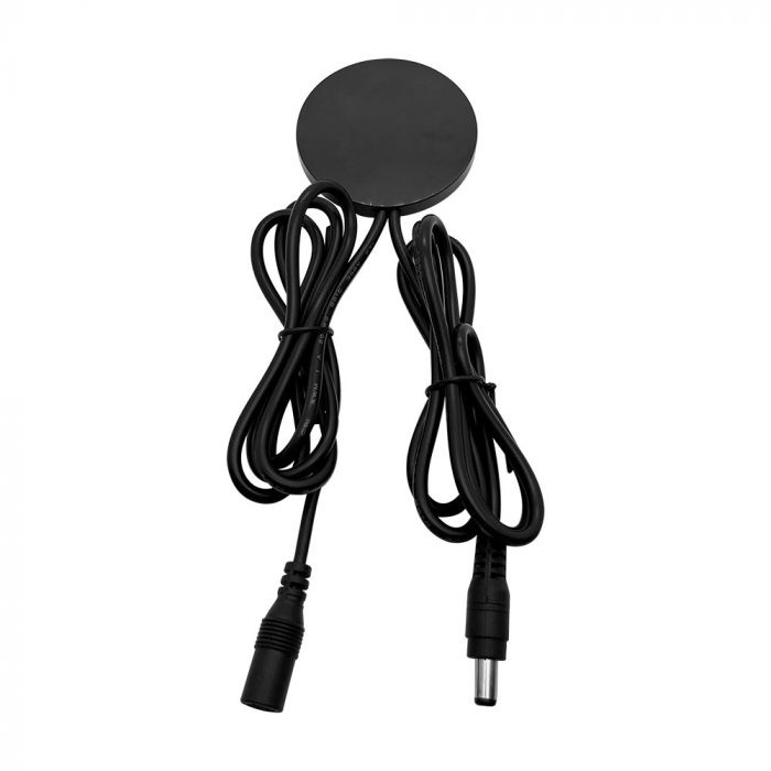 Intrerupator dimmer Touch ascuns, negru, V-tac