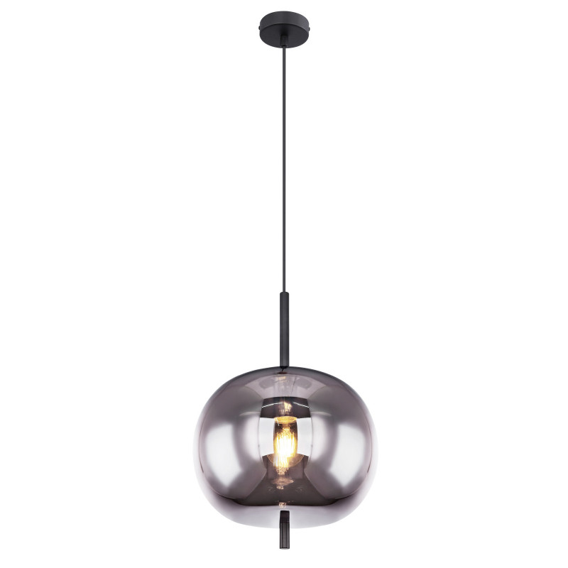 Lustra Blacky 15345H1, 1xE27, neagra+fumurie, IP20, Globo
