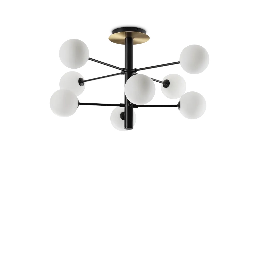 Lustra Cosmopolitan 8xG9, IP20, neagra, Ideal Lux