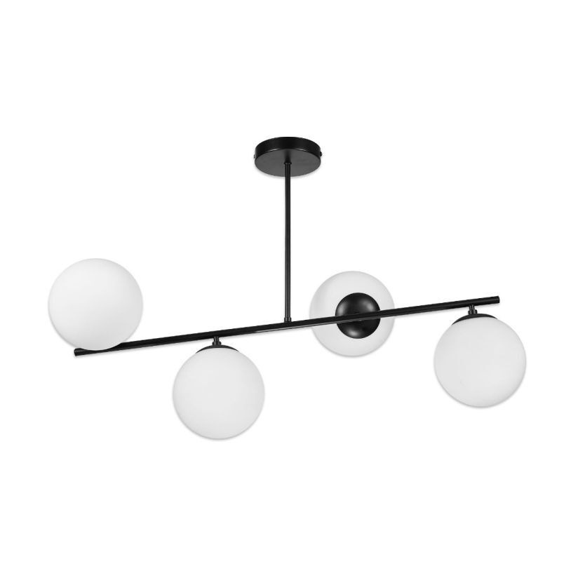Lustra interior Nuray, 4xE27, neagra, Klausen