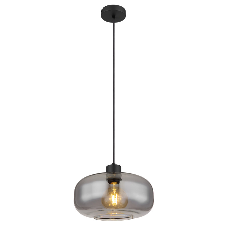 Pendul Giuseppe 15566H, 1xE27, fumuriu+negru
