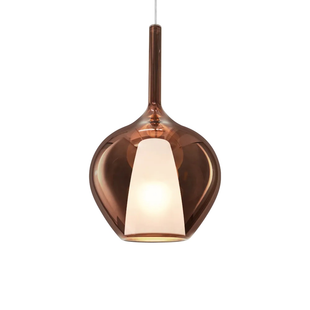 Pendul Kalique-1 1xE27, Ø280mm, IP20, cupru, Ideal Lux
