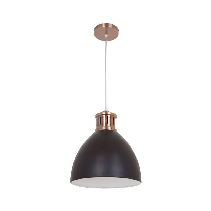 Pendul Metal, 1xE27, cupru + negru, Klausen