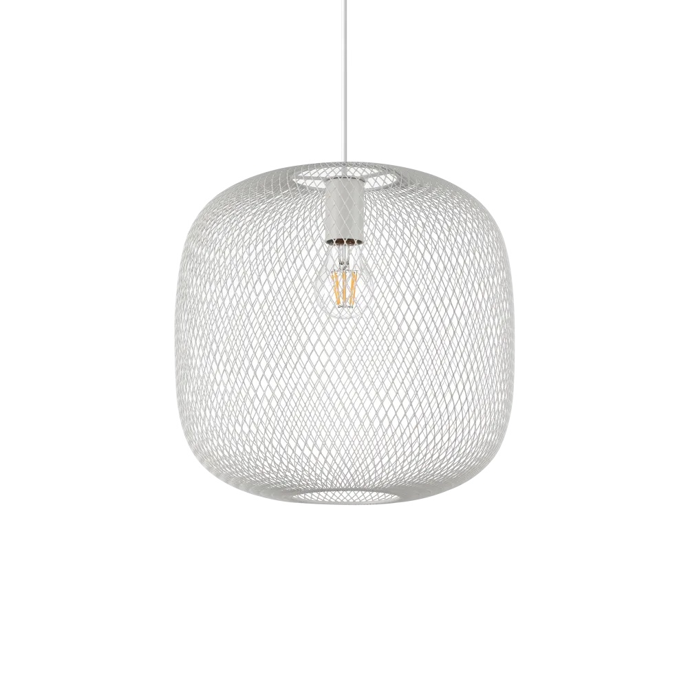 Pendul Net D34, 1xE27, IP20, alb, Ideal Lux