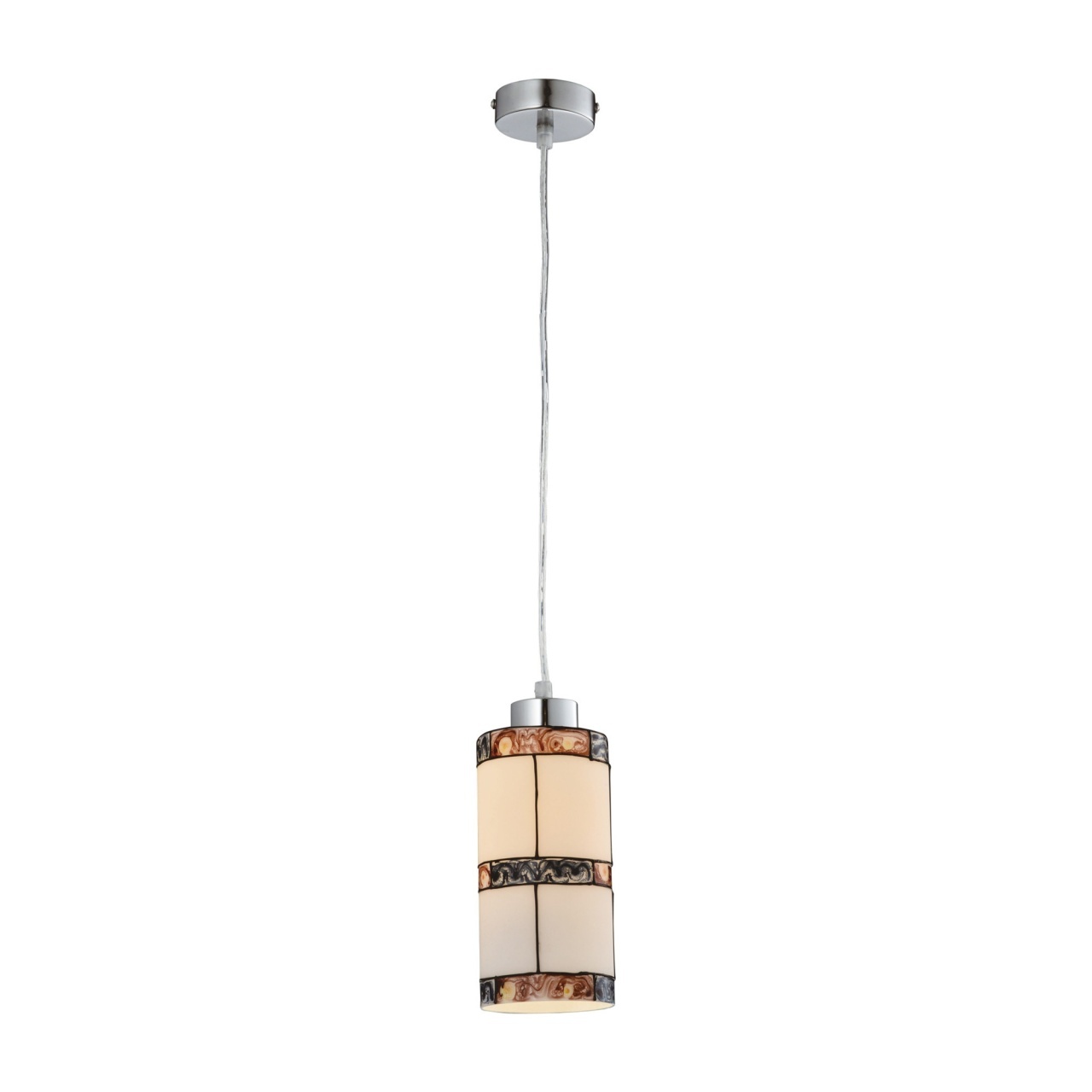 Pendul Tivoli 1xE27, alb + multicolor, IP20, Klausen