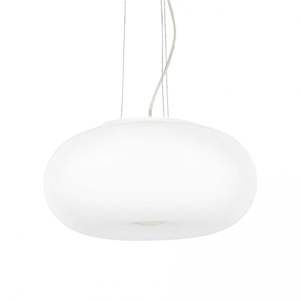 Pendul Ulisse 098616, 3xE27, alb, IP20, Ideal Lux