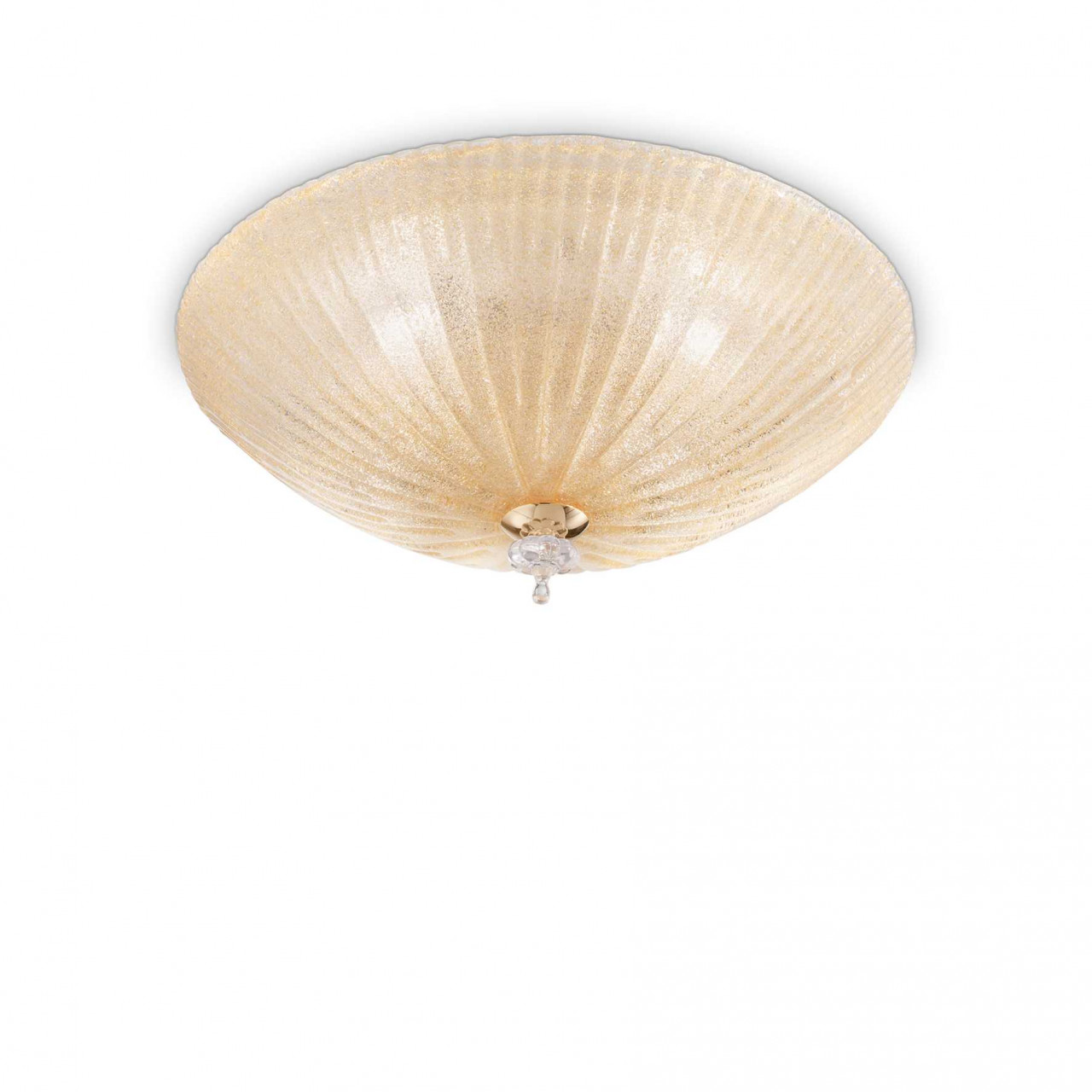 Plafoniera Shell 140186, 4xE27, ambra, IP20, Ideal Lux