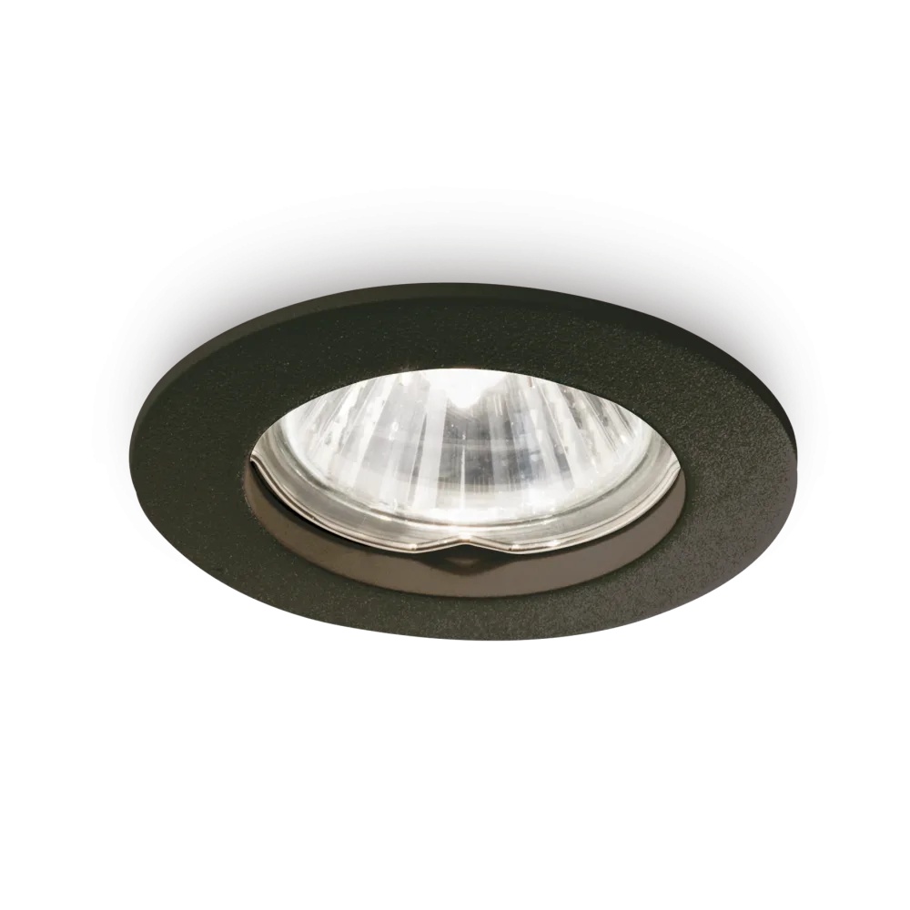 Spot incastrat Jazz, 1xGU10, IP20, negru, Ideal Lux