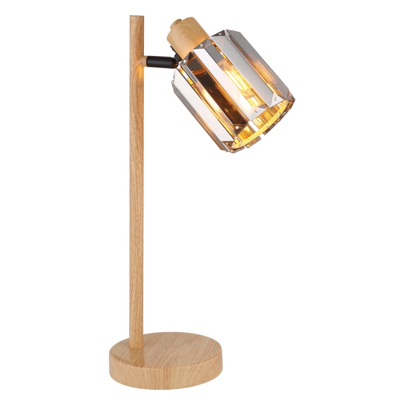 Veioza Run, 1x E14, IP20, imitatie lemn, Globo Lighting