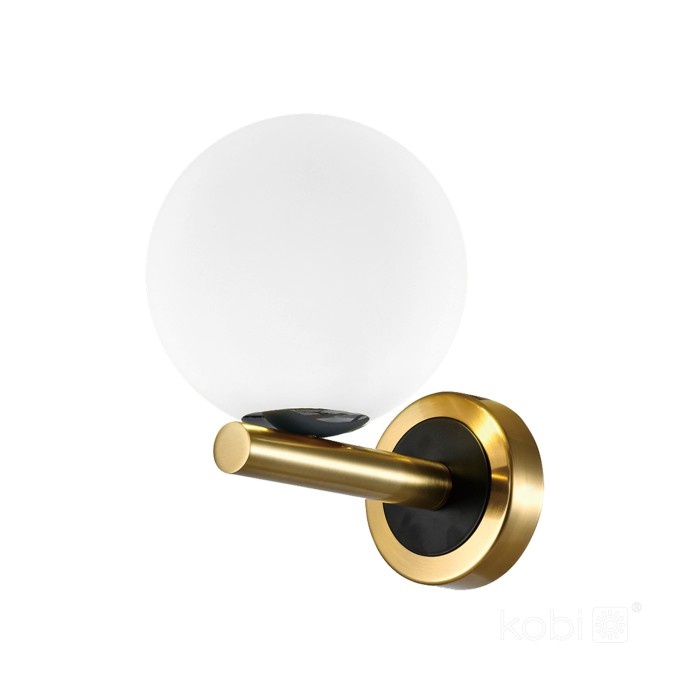Aplica Kobi Globe, 1xG9, alb+auriu+negru , IP20