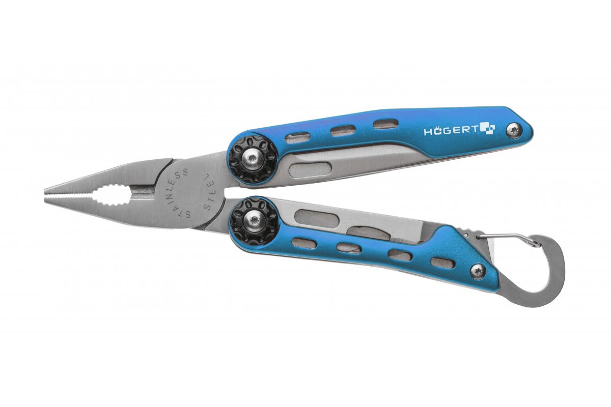 Cleste 10 in 1, deschizator de sticle, deschizator de conserve, surubelnita in cruce si dreapta, cutit, fierestrau,cutter, Hogert Technik