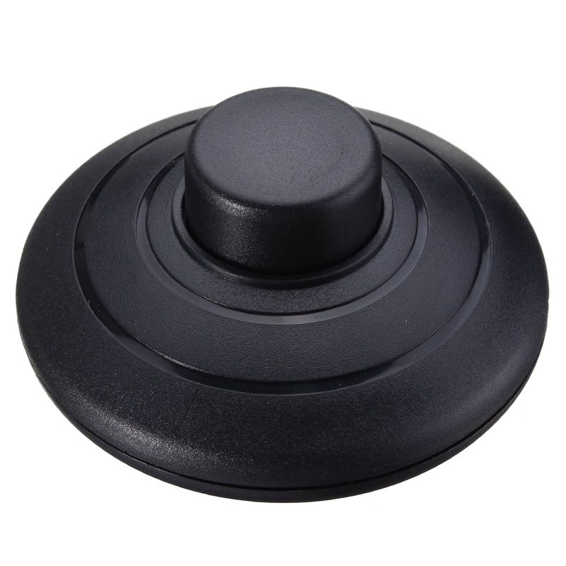 Intrerupator de picior, pe fir, rotund, negru, Delphia