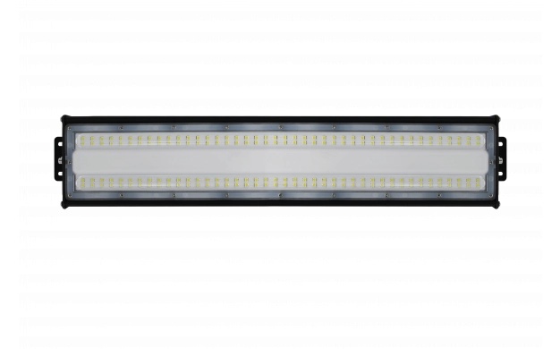 Lampa industriala liniara LED Optonica, 100W, 6000K, IP65, IK08, aluminiu, neagra