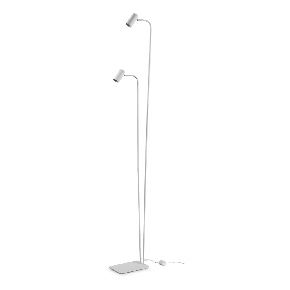 Lampadar Ginger 2xGU10, IP20, alb, Ideal Lux
