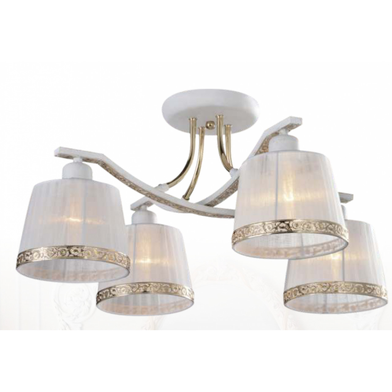 Lustra Alicante KL6256, 4xE14, alba+aurie, IP20, Klausen