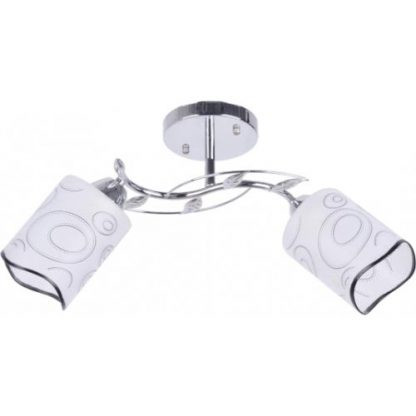 Lustra Dots LY-3121, 2xE27, alba+neagra, IP20, Klausen