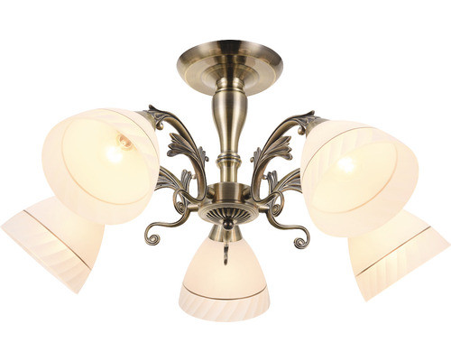 Lustra Isra KL105002, 5xE27, alba+bronz, IP20, Klausen