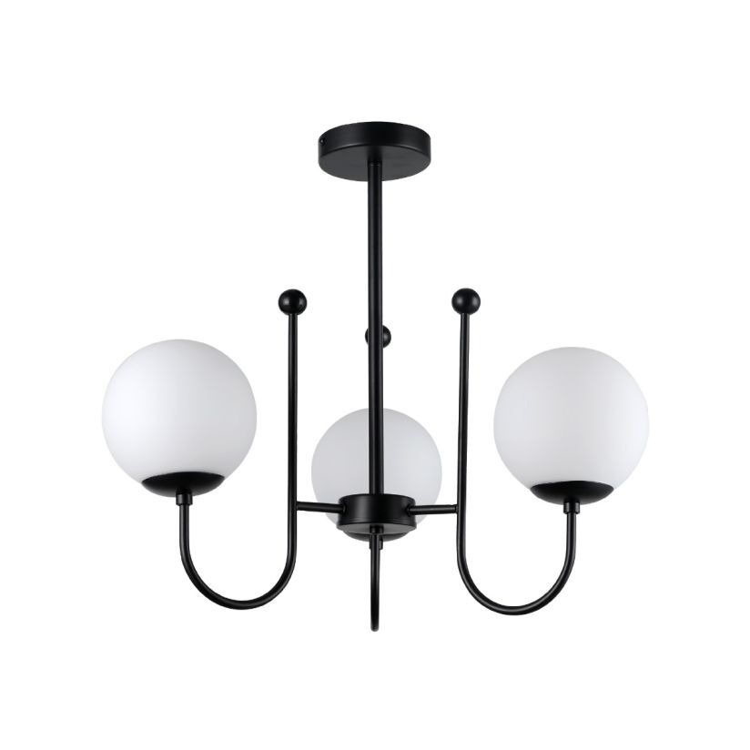 Lustra Regal, 3xE27, IP20, neagra, Klausen