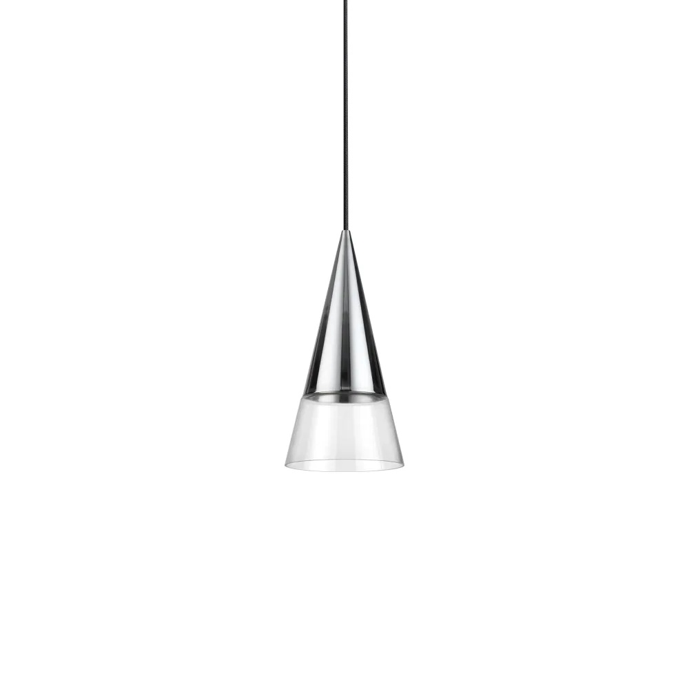 Pendul Cono 1xGU10, IP20, crom, Ideal Lux