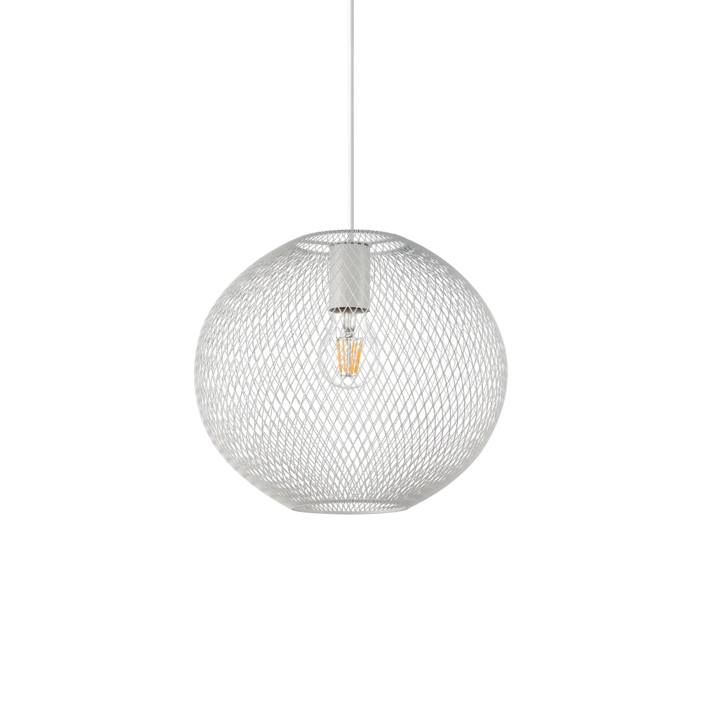 Pendul Net D29, 1xE27, IP20, alb, Ideal Lux