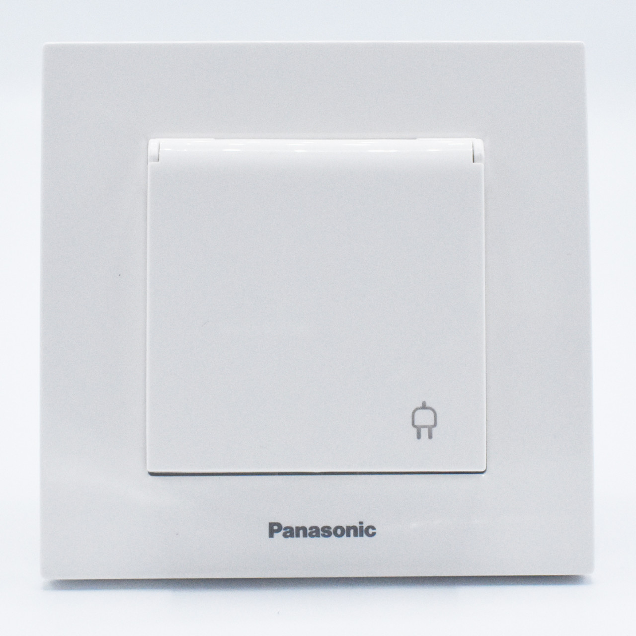 Priza cu capac Karre Plus Pansonic, ST, alba