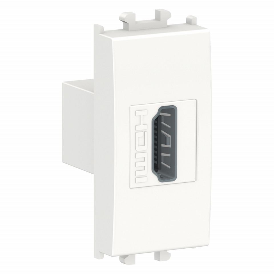 Priza HDMI alba, 1 modul, Schneider Easy Styl