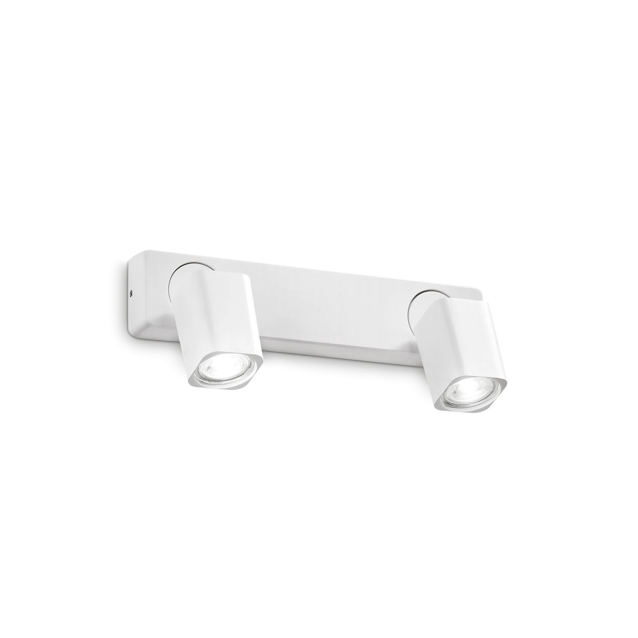 Spot aplicat patrat Rudy, 2xGU10, IP20, alb, Ideal Lux