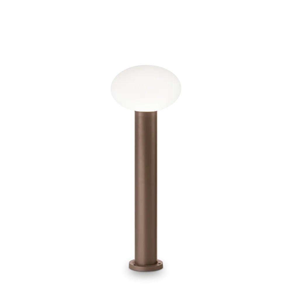 Stalp exterior Clio 1xE27, IP44, cafeniu, Ideal Lux