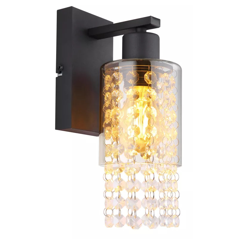 Aplica Backey 15799W, 1xE27, fumurie+neagra, IP20, Globo