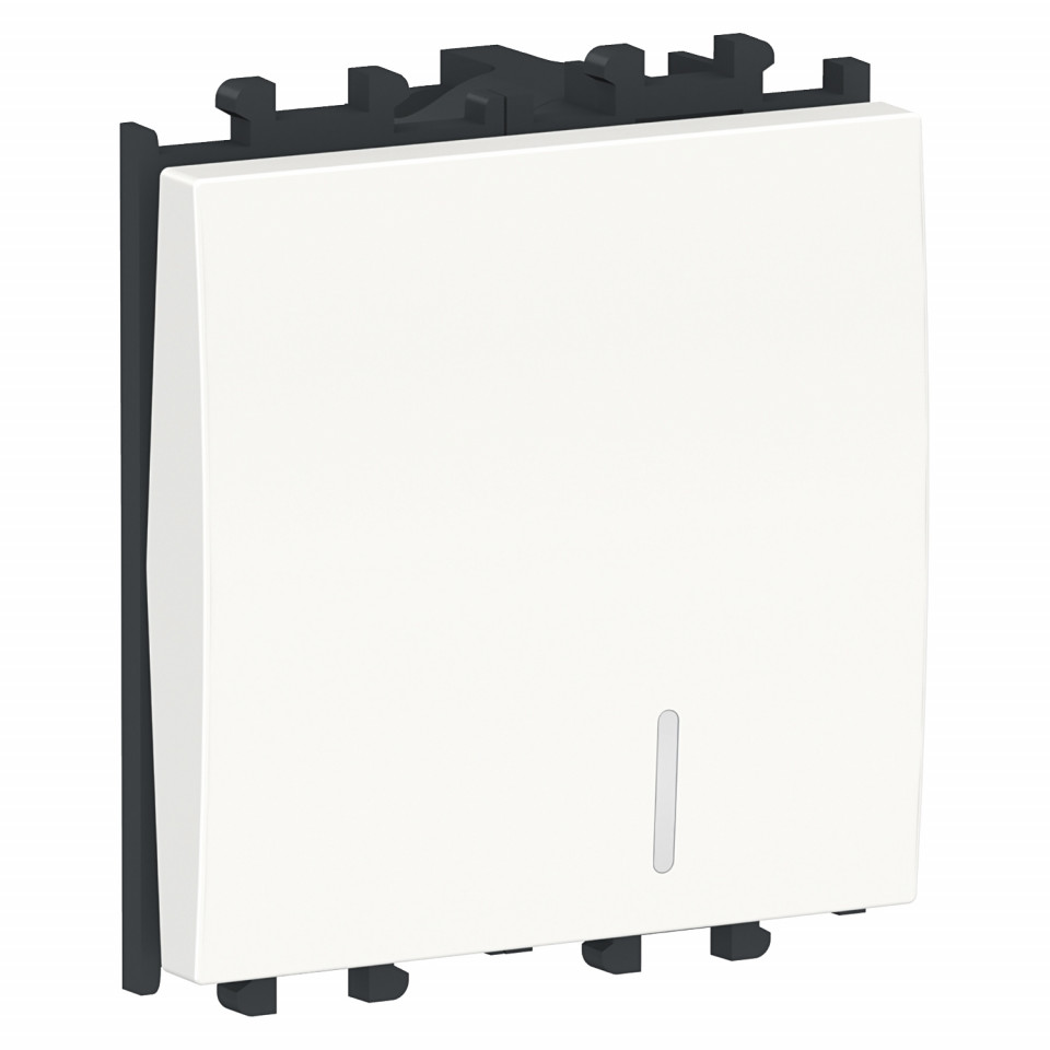 Intrerupator cu led, 2 module, alb, Schneider Easy Styl