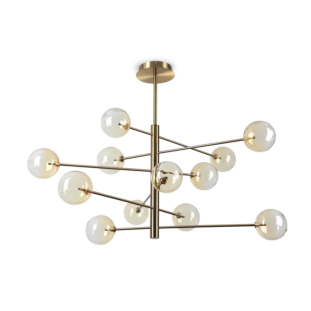 Lustra Equinoxe 12xG4, Ø1281mm, IP20, ambra, Ideal Lux
