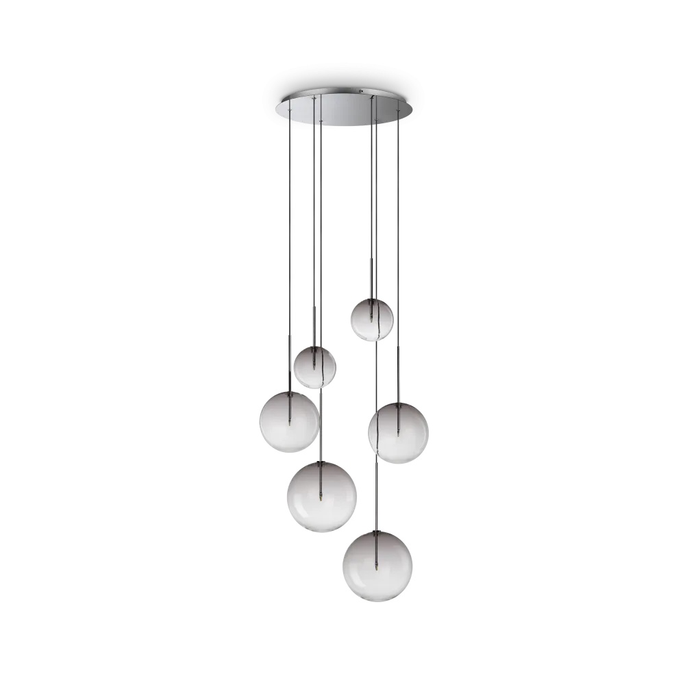 Lustra Equinoxe 6xG4, Ø650mm, IP20, fumurie, Ideal Lux