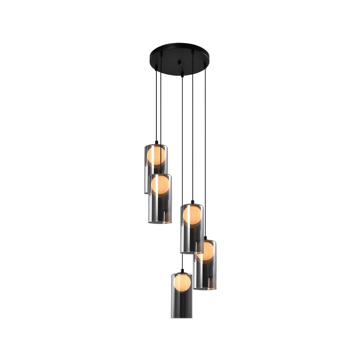 Lustra Glassy SP5, 5xG9, fumurie, Klausen