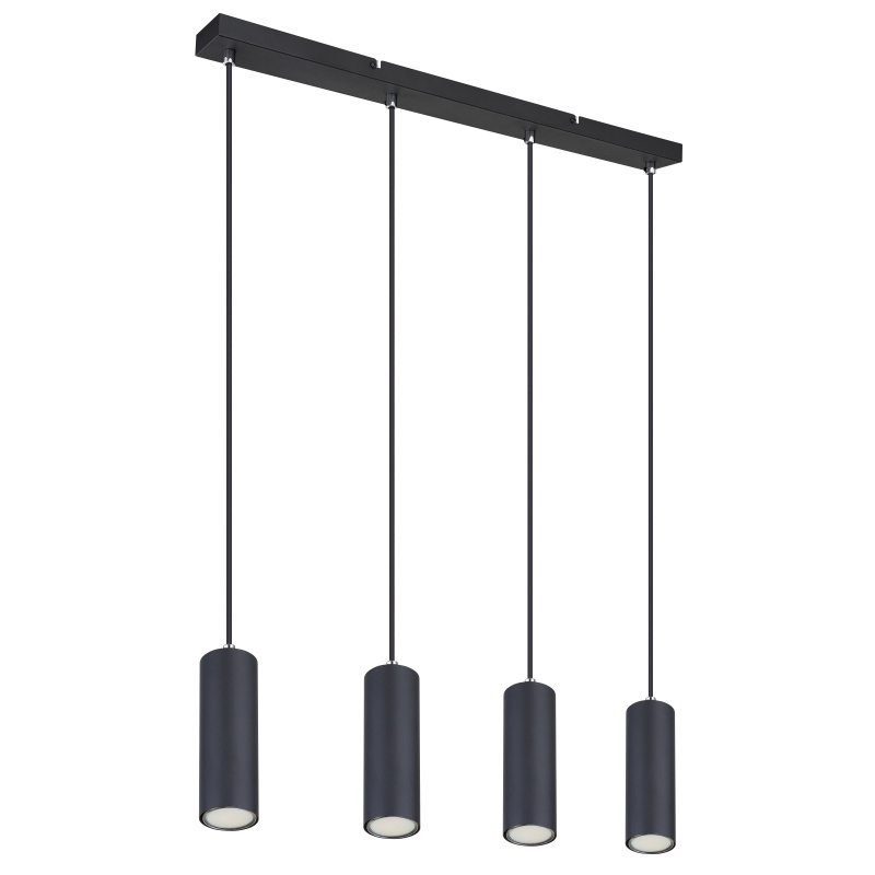 Lustra Robby 4xGU10, IP20, neagra mat, Globo Lighting