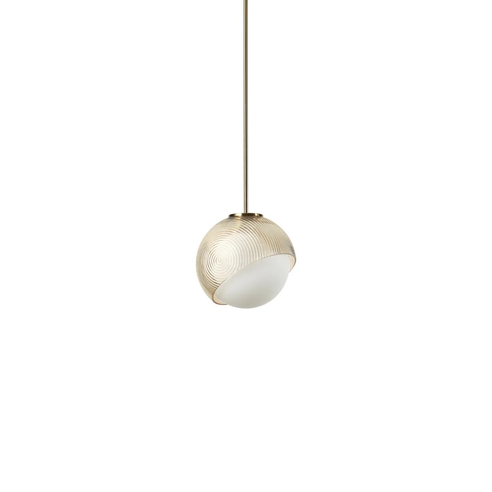 Pendul Bloom D17 1xE27, IP20, auriu, Ideal Lux