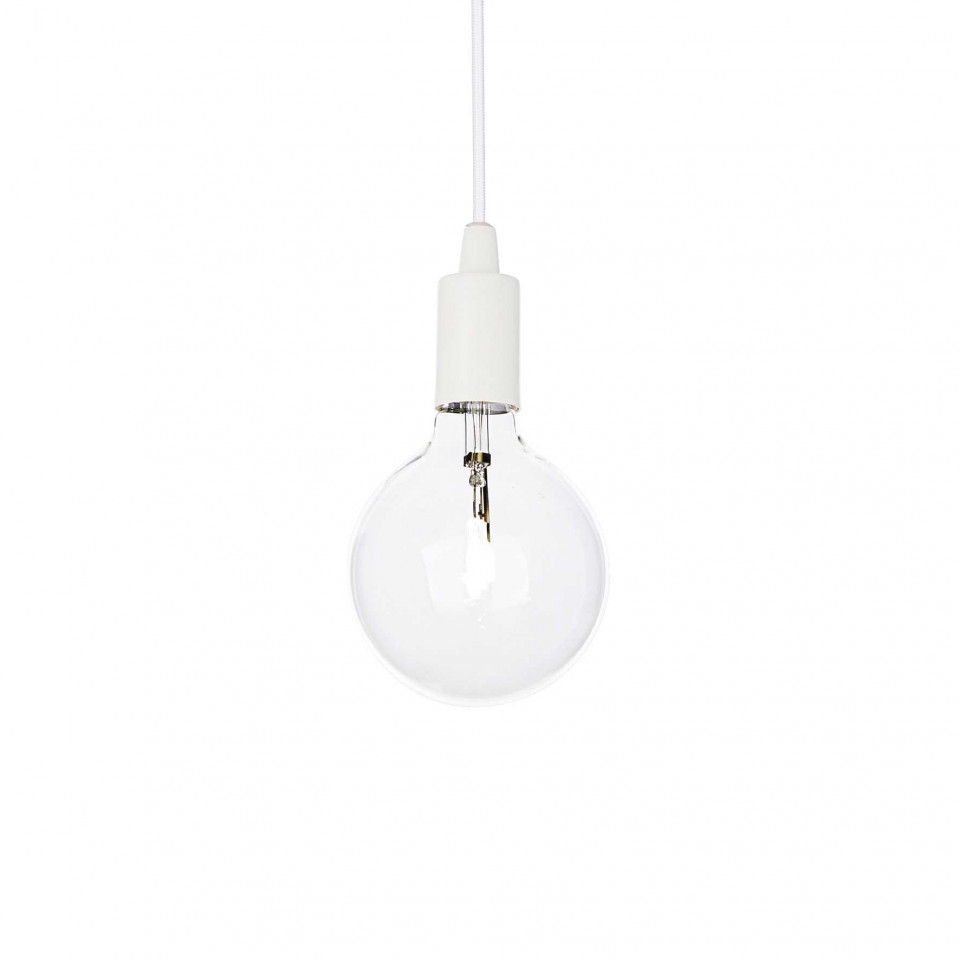 Pendul Edison 113302, 1xE27, alb, IP20, Ideal Lux