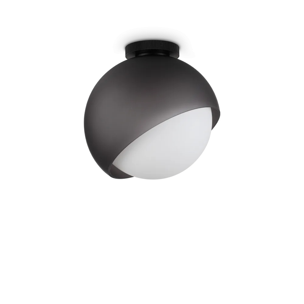 Plafoniera Bloom D30 1xE27, IP20, neagra, Ideal Lux