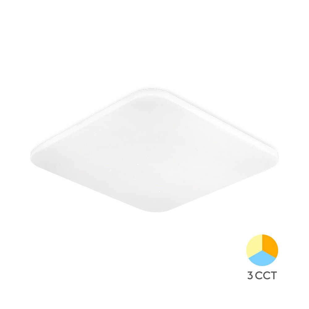 Plafoniera LED Jade patrata 24W, 3in1, IP20, Braytron
