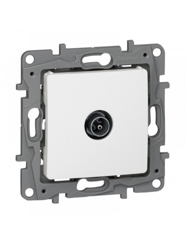 Priza TV tata, alba, conexiune stea, IP20, Legrand Niloe