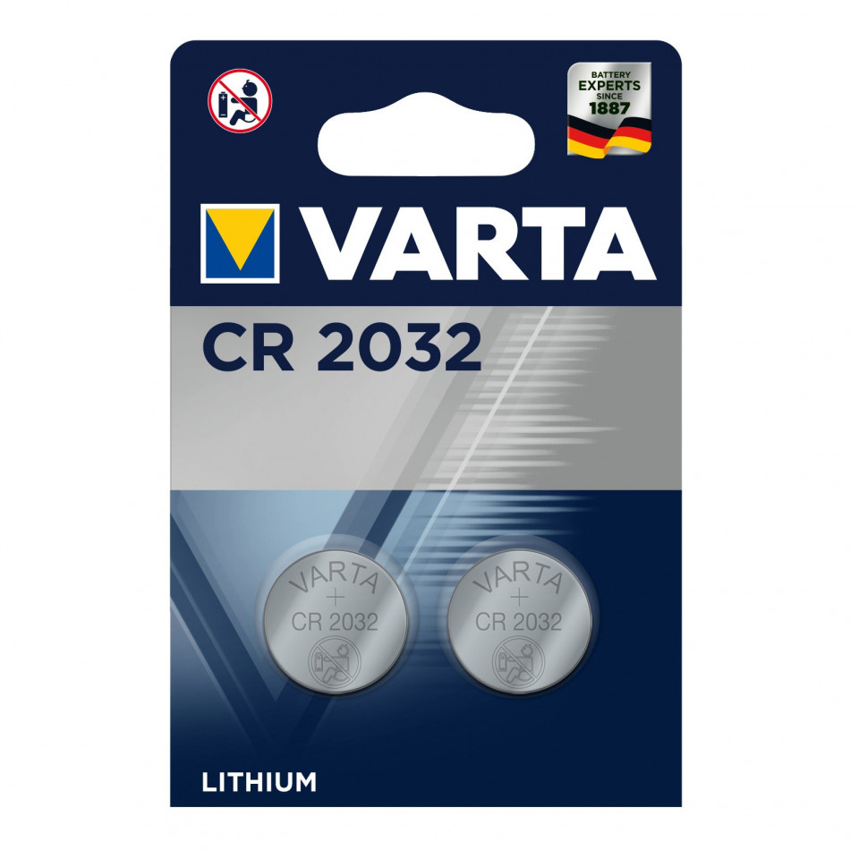 Set 2 baterii CR2032, Varta