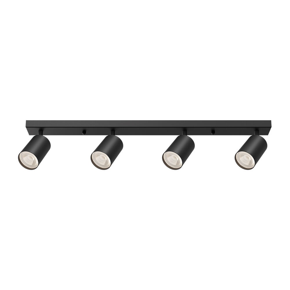 Spot aplicat 4xGU10, aluminiu, negru, IP20, Braytron