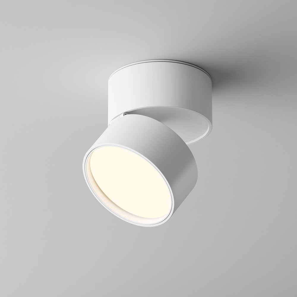 Spot aplicat Onda, 12W, lumina calda (3000K), alb, Maytoni