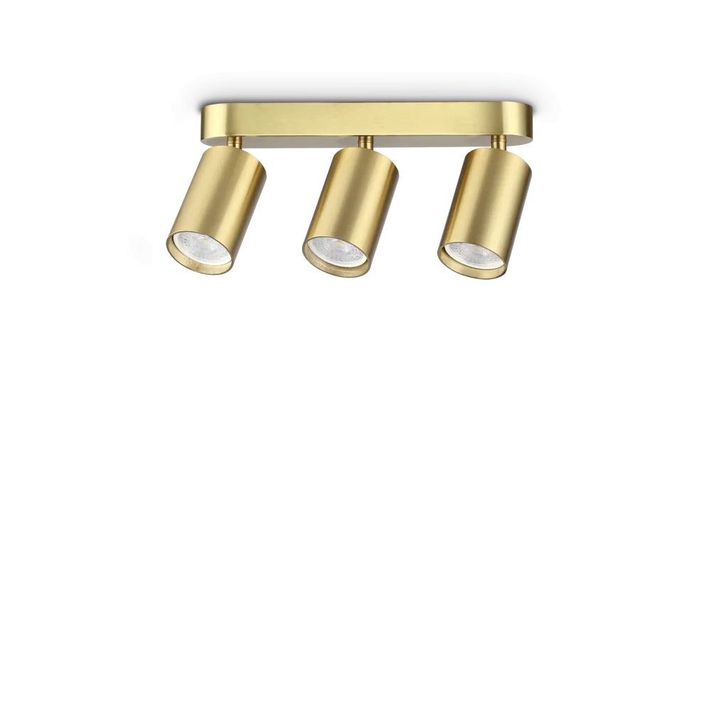 Spot linear Dynamite rotund GU10, auriu, Ideal Lux