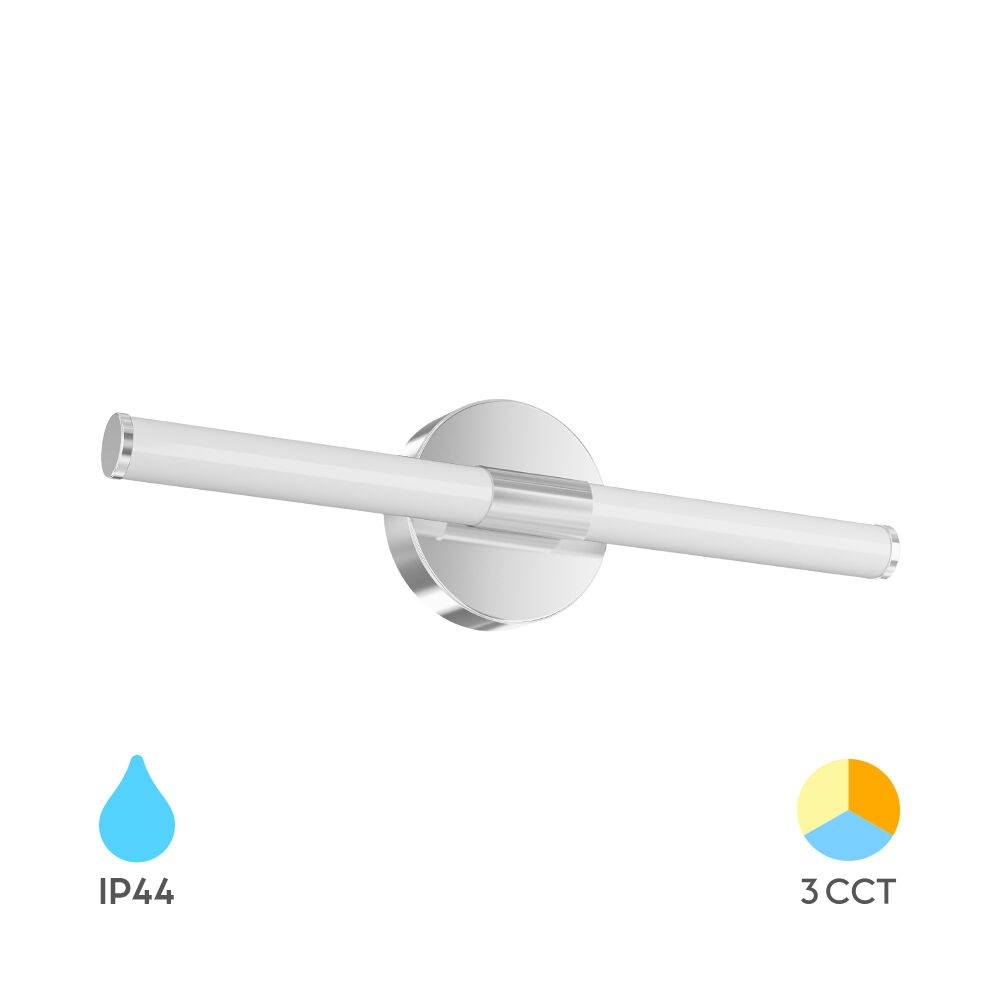 Aplica LED pentru baie 7W, 3IN1, crom, IP44, Braytron