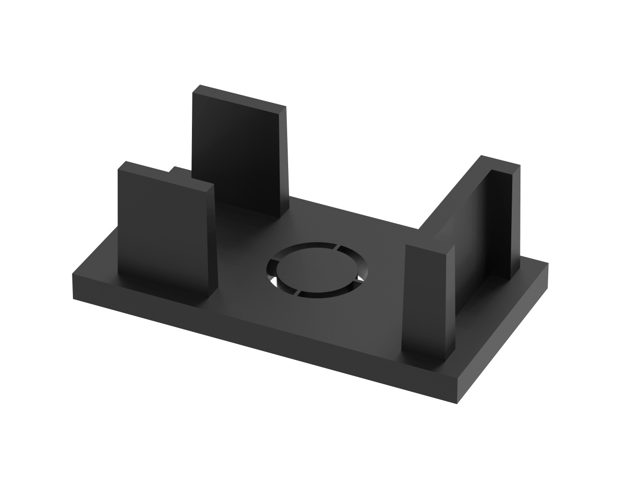 Capac pentru sina magnetica M05-R, negru, Optonica
